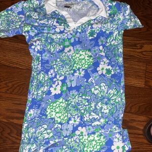 Lilly Pulitzer UPF 50+ Alden Dress in the print girls 12/14
